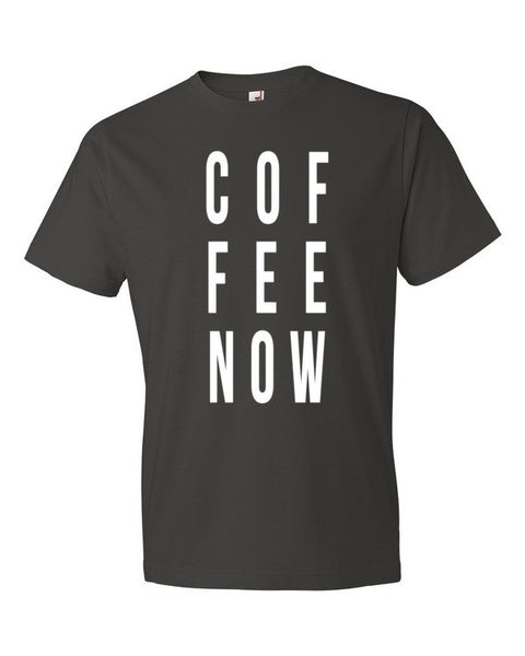 Short Sleeve Coffee Now Morning Person T-shirt (Unisex) -  - Smoke / S - srce threads - 1