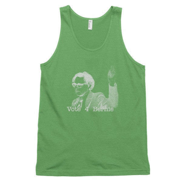 Classic Negative Bernie Rally Tank Top (Unisex) - Vintage Throwback Style Rally Design -  - Grass / XS - srce threads - 9