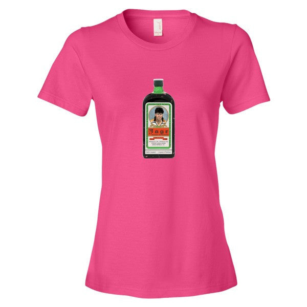 Women's "Jagr - Liquer of the Hockey Gods" Short Sleeve T-Shirt -  - Hot Pink / S - srce threads - 17