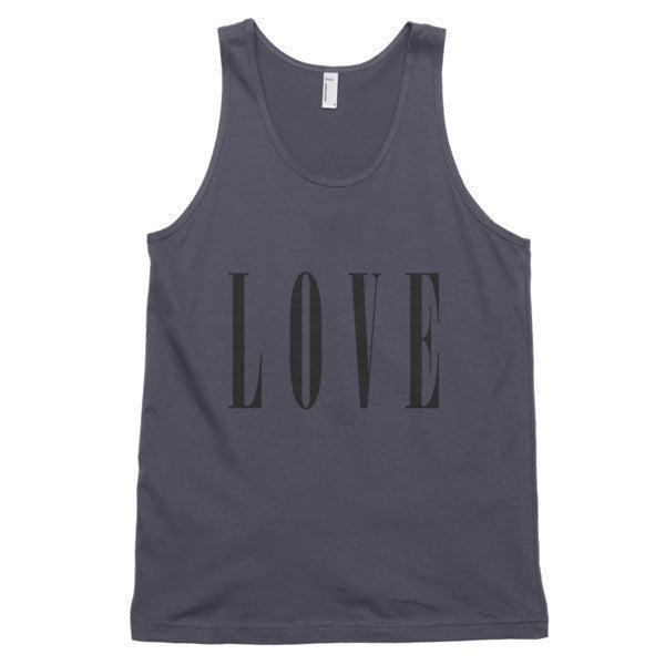 Classic LOVE Tank Top (Unisex) -  - Asphalt / XS - srce threads - 2