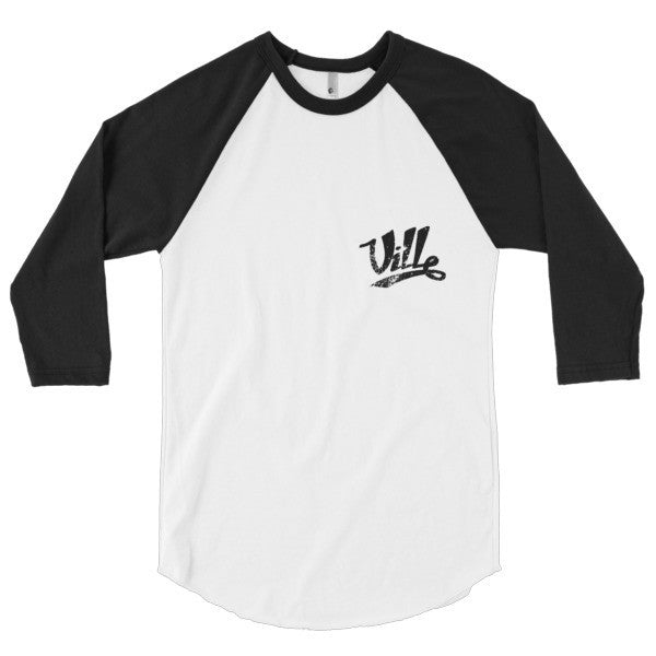 SRCE "Ville Vintage" Series 3/4 Sleeve Raglan Baseball Tee Shirt (Unisex) -  - XS - srce threads