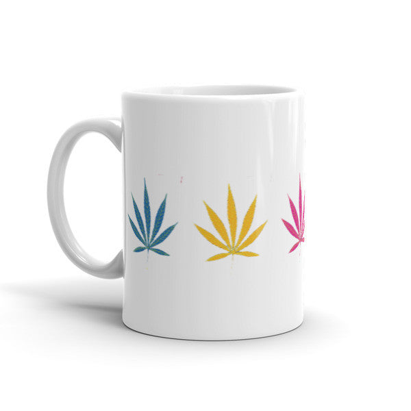 Pop Pot Leaf Neon "Wake n Bake" Mug -  -  - srce threads - 2