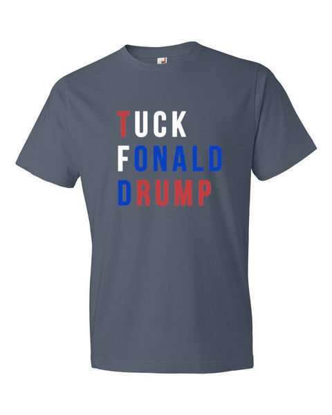 Tuck Fonald Drump Presidential Short Sleeve T-shirt (Unisex) -  - Lake / S - srce threads - 5