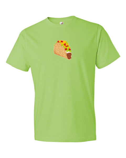 Digital Retro 8 Bit Taco Shirt -  - Key Lime / S - srce threads - 11