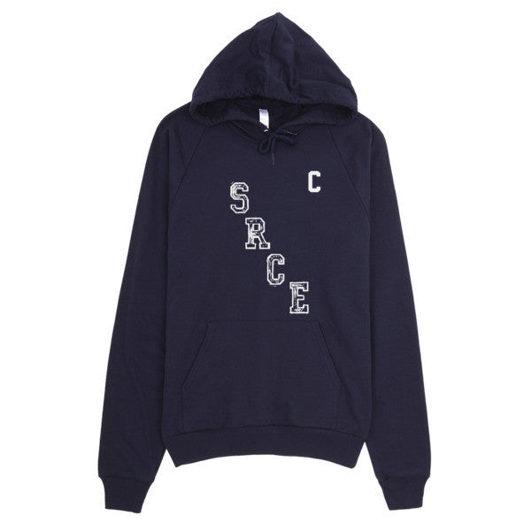 SRCE Vintage Diagonal Hockey Throwback Hoodie (Unisex) -  - Navy / XS - srce threads - 4