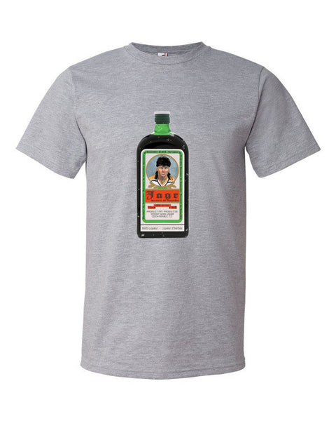 "Jagr - Liquer of the Hockey Gods" Short Sleeve T-Shirt (Unisex) -  - Heather Grey / S - srce threads - 8