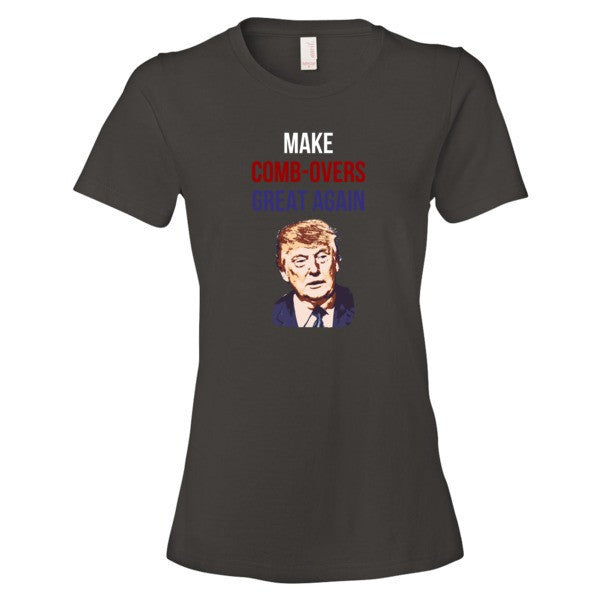 Women's "Make Comb-overs Great Again" Short Sleeve T-Shirt -  - Smoke / S - srce threads - 1