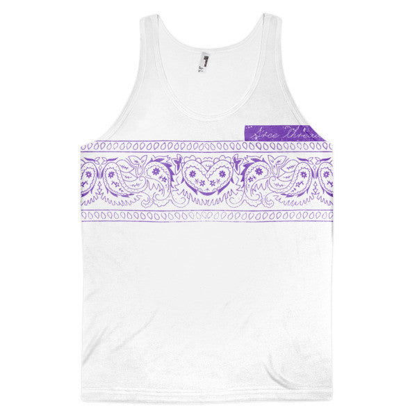 Classic Fit SRCE Brand Bandana Purple Tank Top (Unisex) -  - XS - srce threads - 1