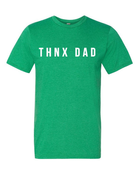Short Sleeve THNX DAD Modern Father's Day T-Shirt -  - Heather Green / S - srce threads - 8