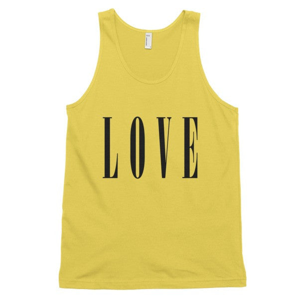 Classic LOVE Tank Top (Unisex) -  - Sunshine / XS - srce threads - 11