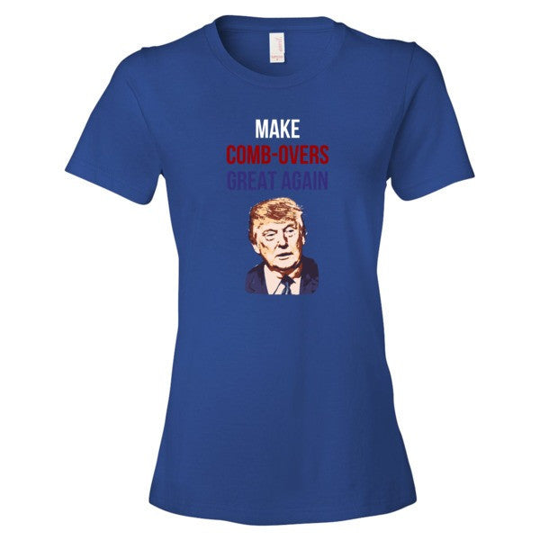 Women's "Make Comb-overs Great Again" Short Sleeve T-Shirt -  - Royal Blue / S - srce threads - 9