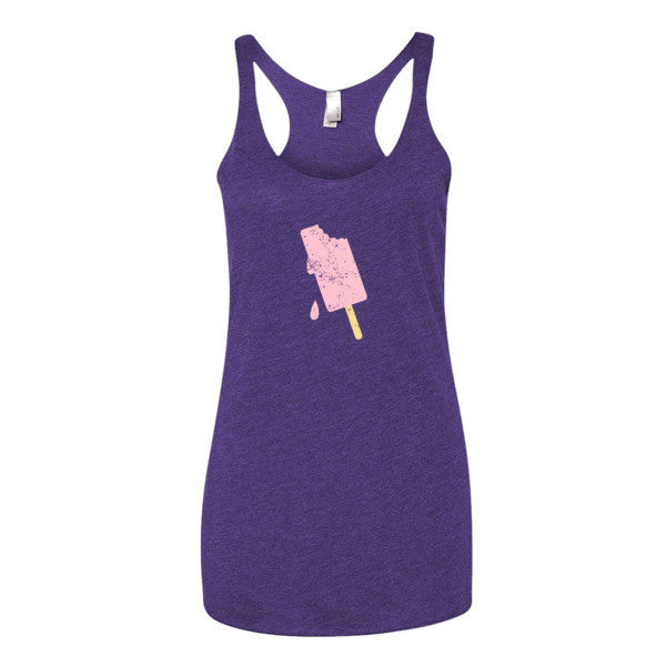 Women's "Summer Drip" Vintage Ice Cream Racerback Tank Top -  - Purple Rush / XS - srce threads - 5