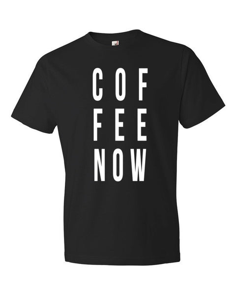 Short Sleeve Coffee Now Morning Person T-shirt (Unisex) -  - Black / S - srce threads - 2