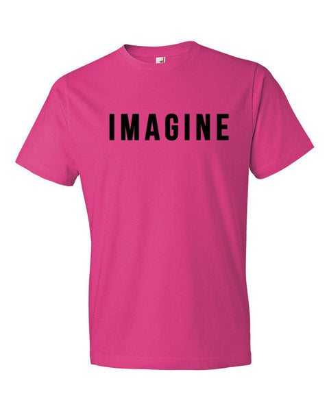Short Sleeve Imagine Graphic T-Shirt -  - Hot Pink / S - srce threads - 15