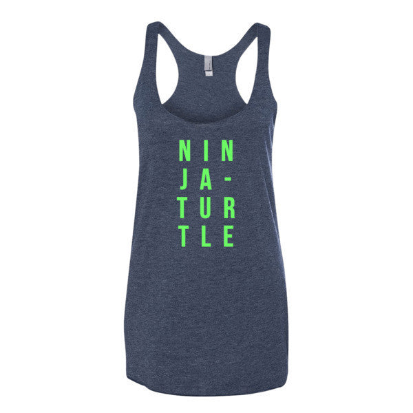 Women's Neon Ninja Turtle Summer Tank Top -  - Vintage Navy / XS - srce threads - 4