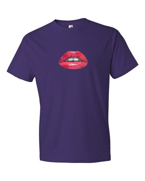 Short Sleeve Pucker Lips T-Shirt -  - Purple / S - srce threads - 4