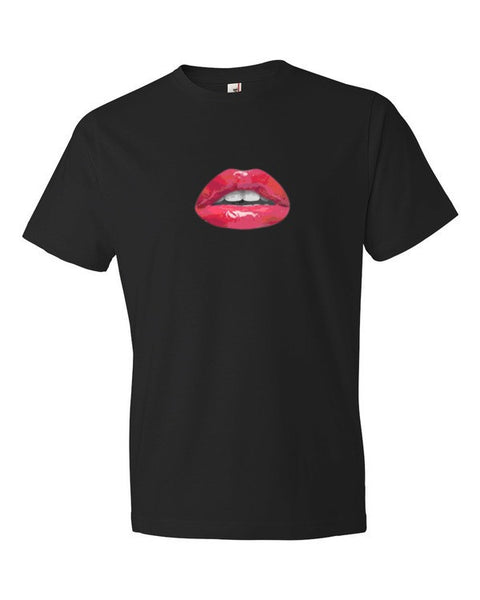 Short Sleeve Pucker Lips T-Shirt -  - Black / S - srce threads - 2