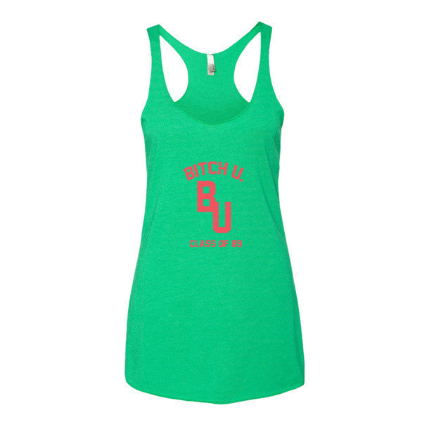 Women's Classic "Bitch U. Class of 89'" Vintage Racerback Summer Tank Top -  - Envy / XS - srce threads - 8