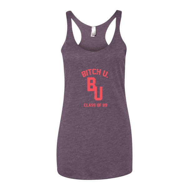 Women's Classic "Bitch U. Class of 89'" Vintage Racerback Summer Tank Top -  - Vintage Purple / XS - srce threads - 6