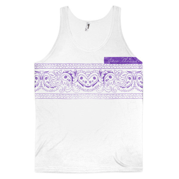 Classic Fit SRCE Brand Bandana Purple Tank Top (Unisex) -  - XS - srce threads - 1