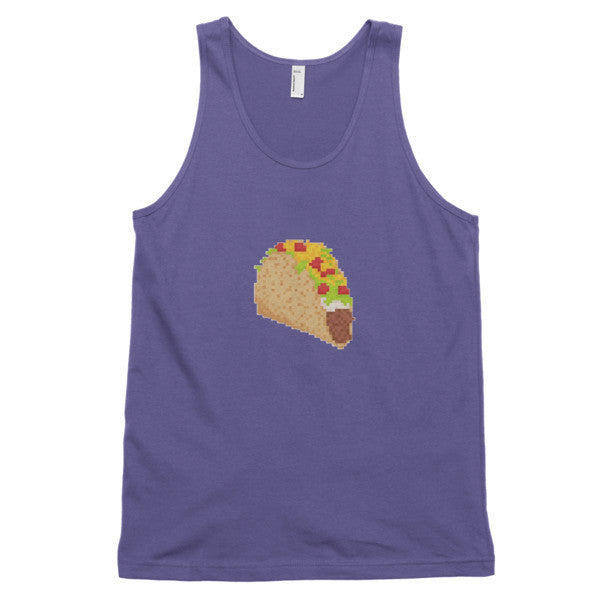 Classic 8 Bit Taco Tank Top (Unisex) -  - Purple / XS - srce threads - 7