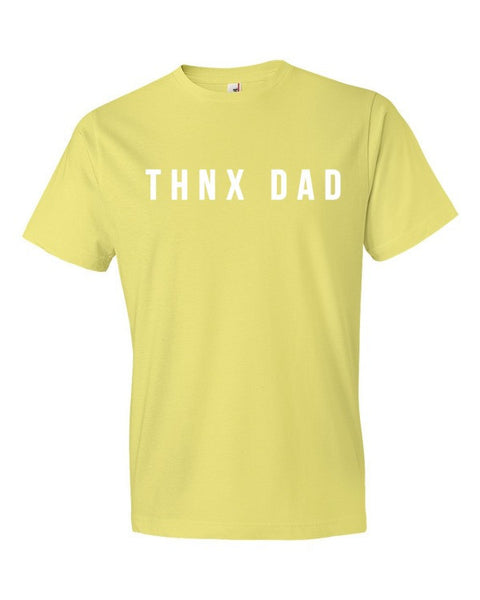 Short Sleeve THNX DAD Modern Father's Day T-Shirt -  - Spring Yellow / S - srce threads - 10