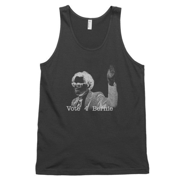 Classic Negative Bernie Rally Tank Top (Unisex) - Vintage Throwback Style Rally Design -  - Black / XS - srce threads - 1
