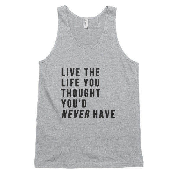 Classic Live the Life Tank Top (Unisex) -  - Heather Grey / XS - srce threads - 2