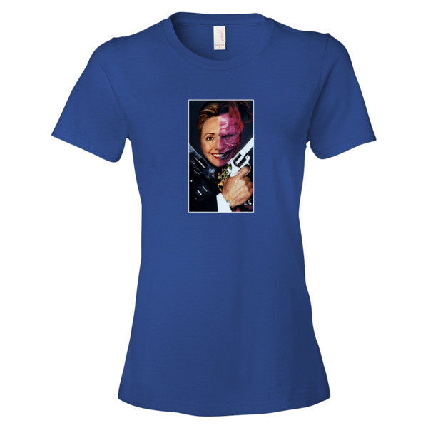Women's "2 Face Hillary" Short Sleeve T-Shirt -  - Royal Blue / S - srce threads - 10