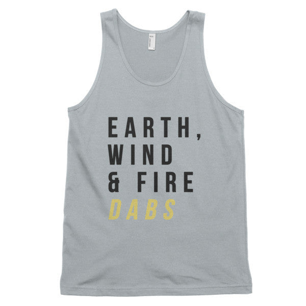 Classic Earth Wind Fire Dabs Tank Top (Unisex) -  - New Silver / XS - srce threads - 7