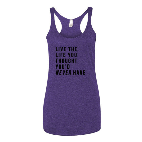 Women's Live the Life Tank Top -  - Purple Rush / XS - srce threads - 3