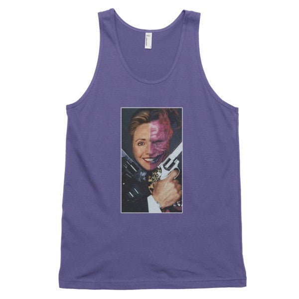 "2 Face Hillary" Classic Tank Top (Unisex) -  - Purple / XS - srce threads - 6