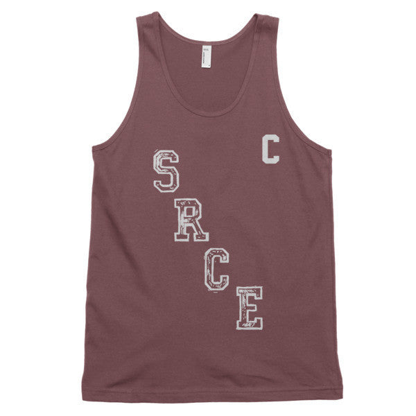 Classic SRCE Vintage Diagonal Hockey Throwback Tank Top Shirt (Unisex) -  - Truffle / XS - srce threads - 8