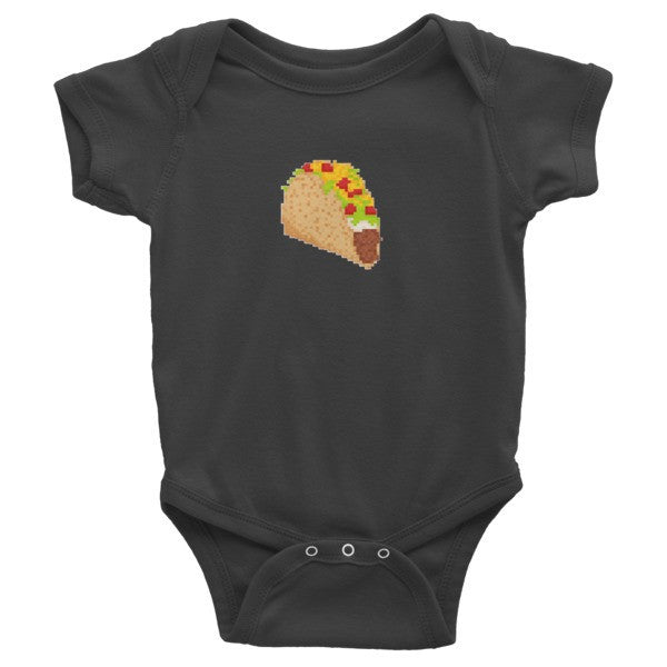 Retro Taco Baby Onesie -  - Black / 3-6m - srce threads - 3