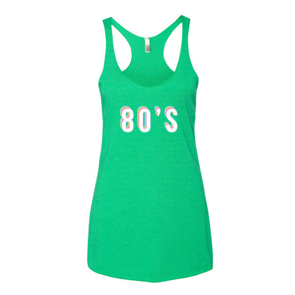 Women's Vibrant Retro 80'S Tank Top -  - Envy / XS - srce threads - 8