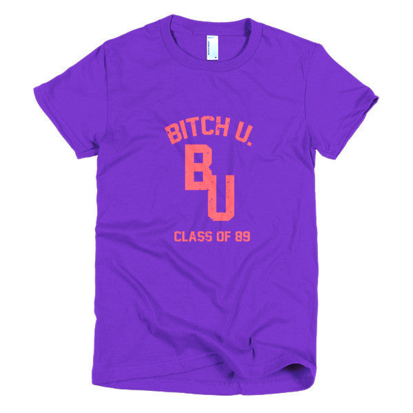 Women's Classic "Bitch U. Class of 89'" Vintage T-Shirt (Unisex) -  - Purple / S - srce threads - 8