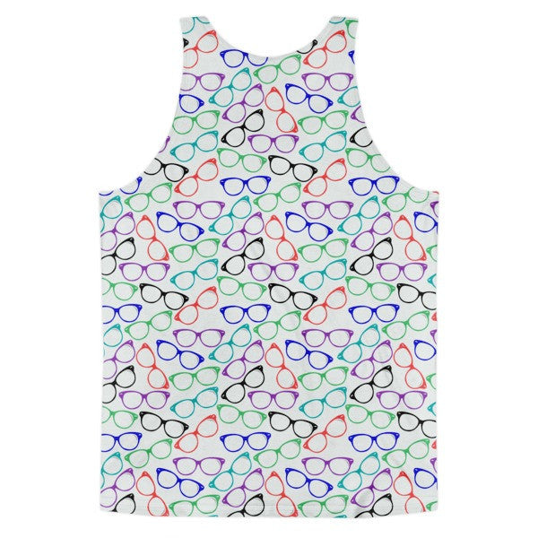 White Neon Pop Glasses Classic Fit Tank Top (unisex) -  -  - srce threads - 2