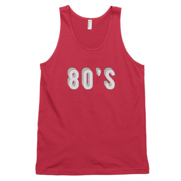 Classic Trippy 80's Tank Top (unisex) -  - Red / XS - srce threads - 13