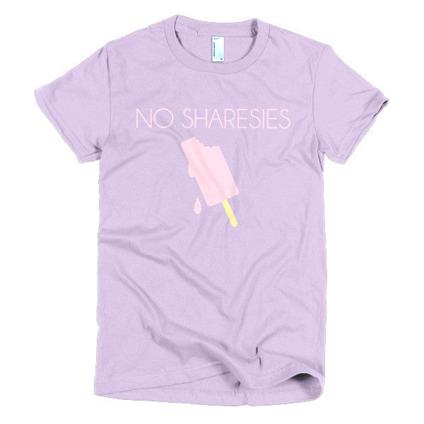 Women's "No Sharesies" Summer Drip Vintage Ice Cream Racerback T-Shirt -  - Lavender / S - srce threads - 1