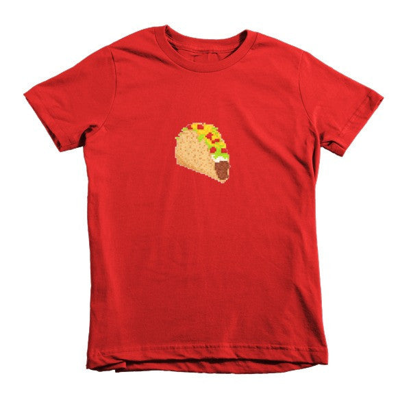 Kid's Classic 8 Bit Taco T-Shirt (Unisex) -  - Red / 2yrs - srce threads - 17