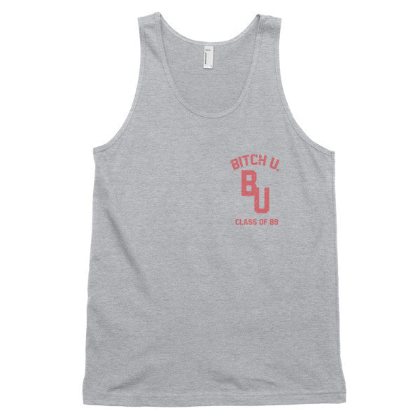 Classic "Bitch U. Class of 89'" Vintage Tank Top (Unisex) -  - Heather Grey / XS - srce threads - 5