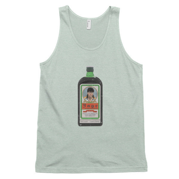 Classic "Jagr - Liquer of the Hockey Gods"  Tank Top (Unisex) -  - Ash Grey Sea Foam / XS - srce threads - 9