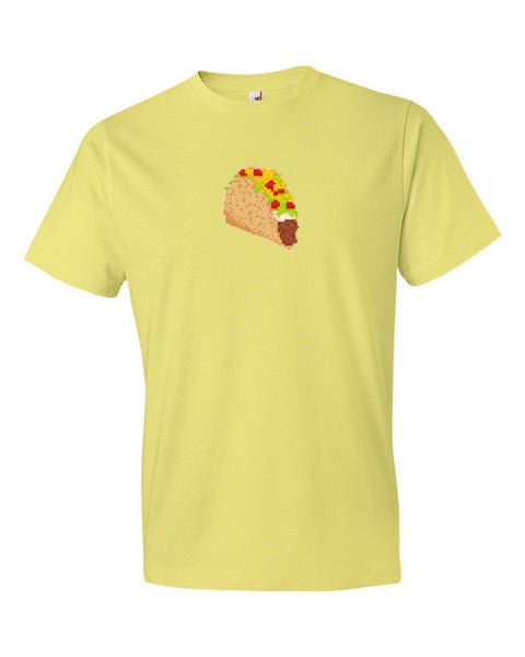 Digital Retro 8 Bit Taco Shirt -  - Spring Yellow / S - srce threads - 12