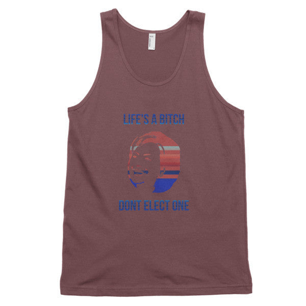 "Life's a Bitch" Hillary Classic Tank Top (Unisex) -  - Truffle / XS - srce threads - 8