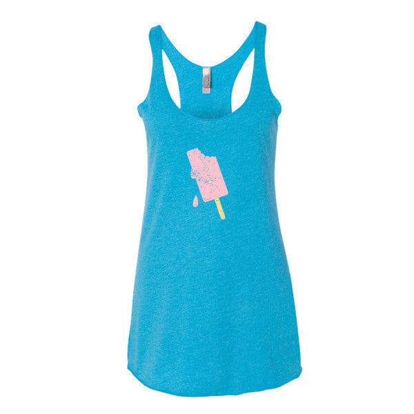 Women's "Summer Drip" Vintage Ice Cream Racerback Tank Top -  - Vintage Turquoise / XS - srce threads - 10