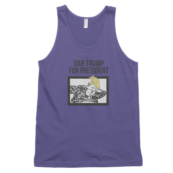 "Dab Trump for President" Classic Tank Top (Unisex) -  - Purple / XS - srce threads - 3
