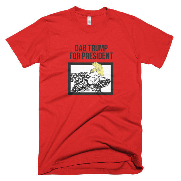 "Dab Trump for President" Short Sleeve T-Shirt (Unisex) -  - Red / XS - srce threads - 13