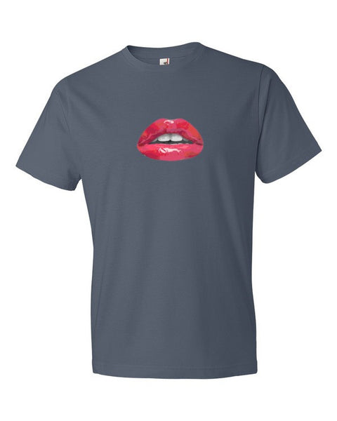 Short Sleeve Pucker Lips T-Shirt -  - Lake / S - srce threads - 3