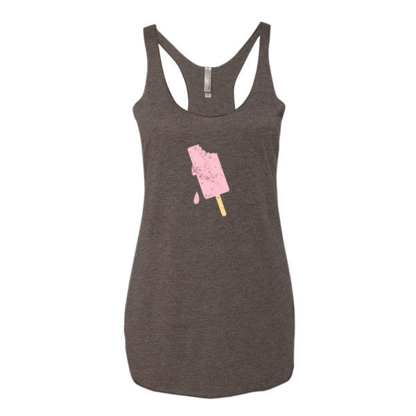 Women's "Summer Drip" Vintage Ice Cream Racerback Tank Top -  - Macchiato / XS - srce threads - 2