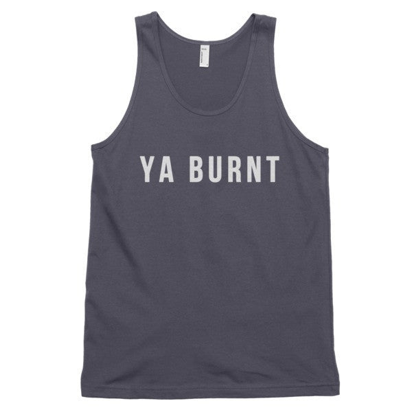 Classic Ya Burnt Graphic Tank Top (Unisex) -  - Asphalt / XS - srce threads - 2
